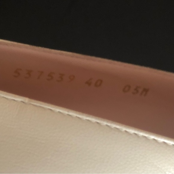 GUCCI Sylvie Block Heel Loafer Pumps in Winter White - Picture 5 of 8